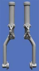 Large Main Gear Offset Strut Covers