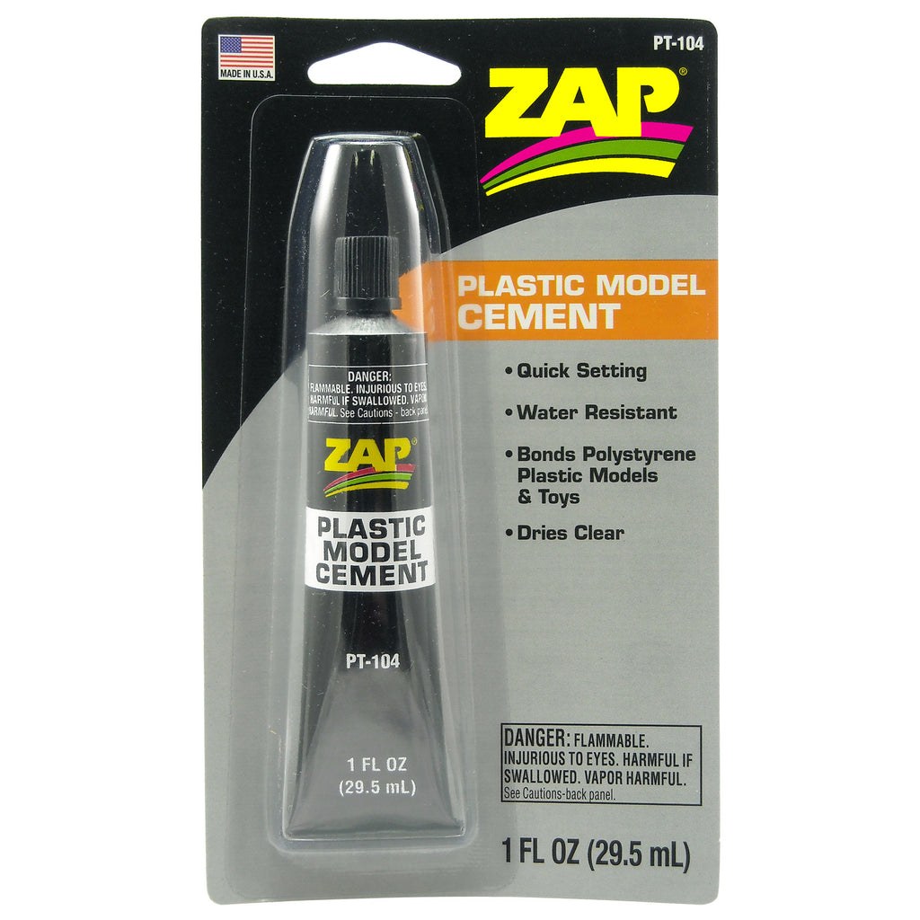 #PT-104   1 oz. Zap Plastic Model Cement