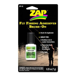 ZF-13 Zap-A-Gap Brush-On Fly Fishing Adhesives